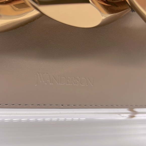 JW ANDERSON NEW Mini Chain Leather Tote Taupe - Picture 10 of 14